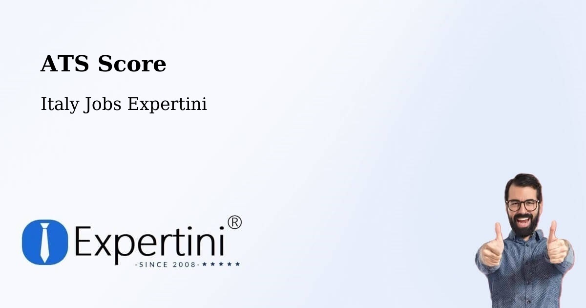 Resume ATS Score & Job Description Match Tool – Roncone - Italy Jobs Expertini