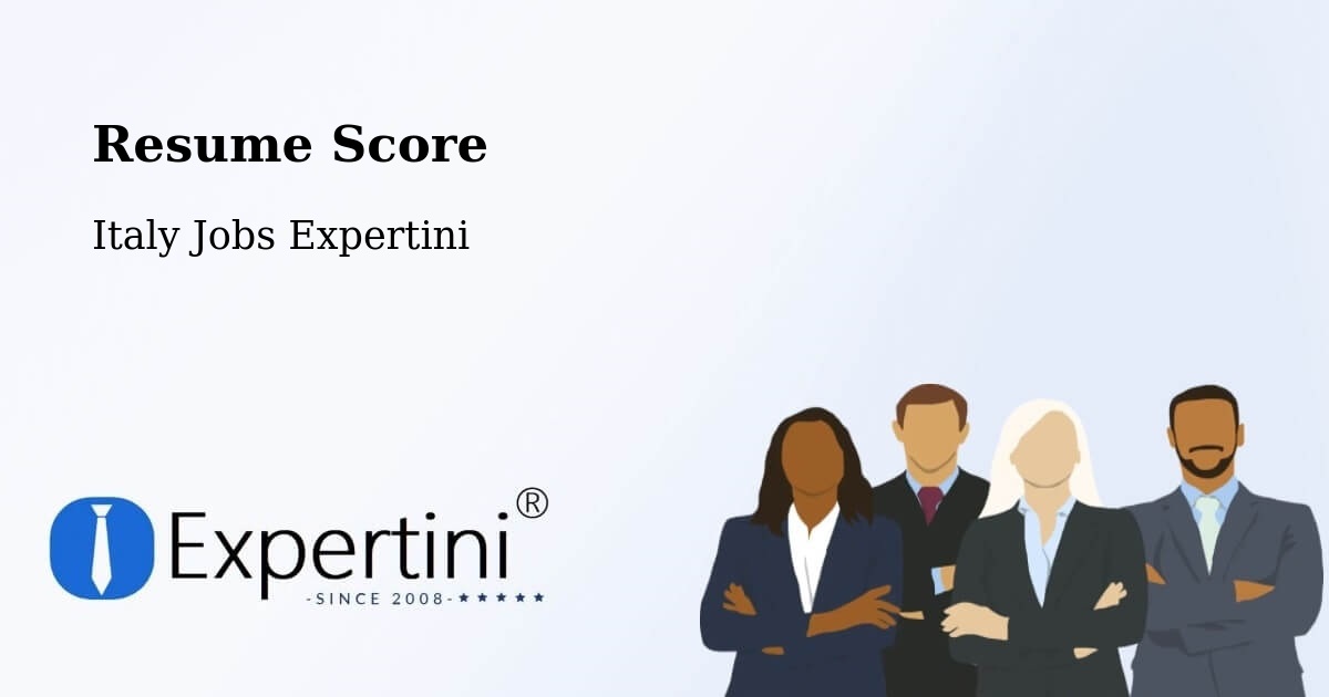 Resume Score & Job Description Match Tool – Roncone - Italy Jobs Expertini